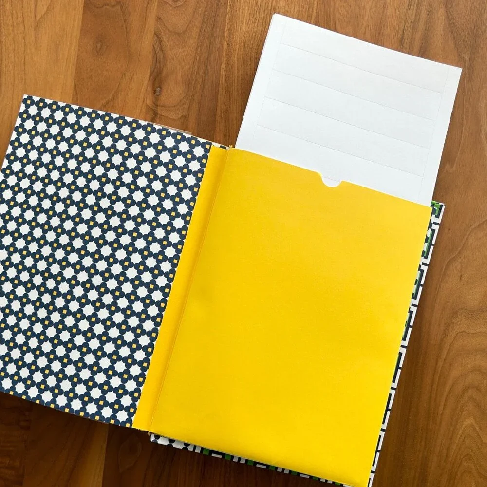 JONATHAN ADLER Photo Album 100 Pictures Geometric Groovy Green Blue Yellow NEW